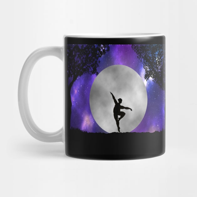 Plus size ballerina full moon galaxy by Kyttsy Krafts